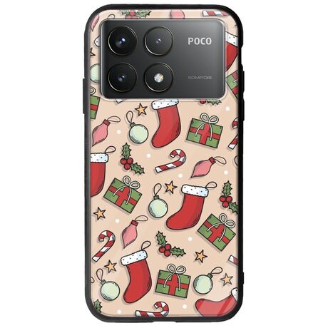 Cute Xmas Xiaomi Poco F6 Pro 5G Groove TPU (Tempered Glass και TPU)