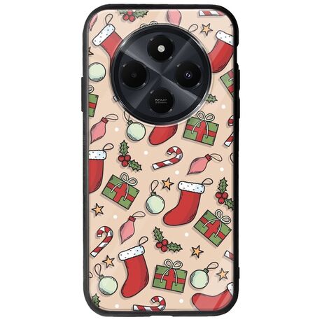 Cute Xmas Xiaomi Redmi 14C Groove TPU (Tempered Glass και TPU)
