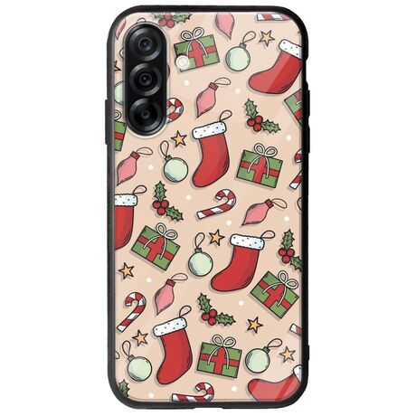 Cute Xmas Samsung Galaxy A36 5G  Groove TPU (Tempered Glass και TPU)