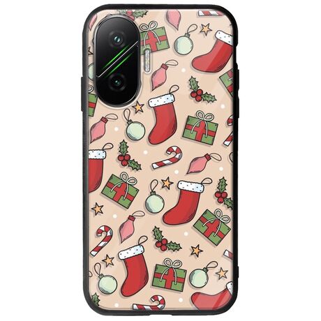 Cute Xmas Xiaomi Poco F7 5G Groove TPU (Tempered Glass και TPU)