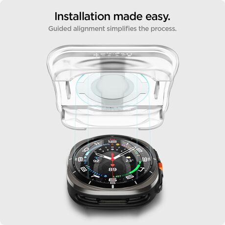 Galaxy Watch Ultra 2024 Spigen glass protector installation