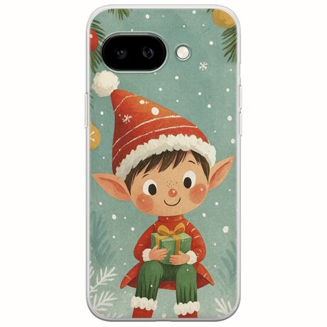 Smiling Elf Present Google Pixel 9a 5G Flexible TPU (Διάφανη Σιλικόνη)