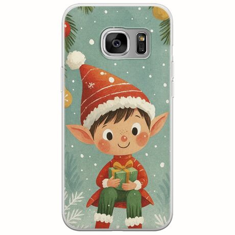 Smiling Elf Present Samsung Galaxy S7 Flexible TPU (Διάφανη Σιλικόνη)