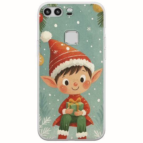 Smiling Elf Present Huawei P9 Lite Flexible TPU (Διάφανη Σιλικόνη)
