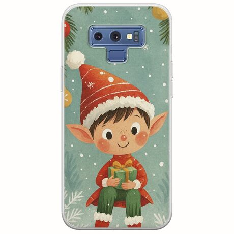 Smiling Elf Present Samsung Galaxy Note 9 Flexible TPU (Διάφανη Σιλικόνη)