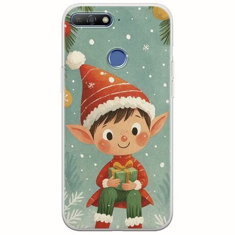 Smiling Elf Present Huawei Y6 Prime 2018 Flexible TPU (Διάφανη Σιλικόνη)