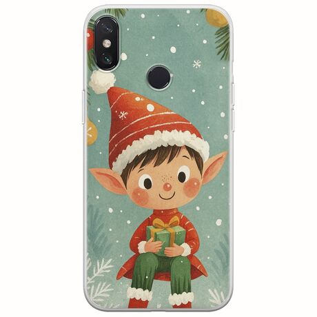 Smiling Elf Present Xiaomi Mi 8 Flexible TPU (Διάφανη Σιλικόνη)