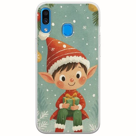 Smiling Elf Present Samsung Galaxy A20e Flexible TPU (Διάφανη Σιλικόνη)