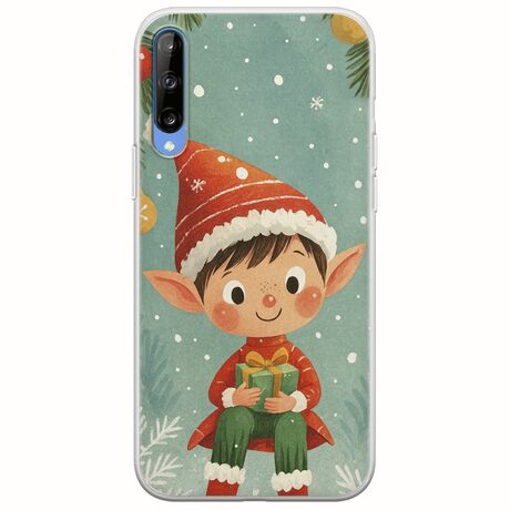 Smiling Elf Present Samsung Galaxy A70 Flexible TPU (Διάφανη Σιλικόνη)