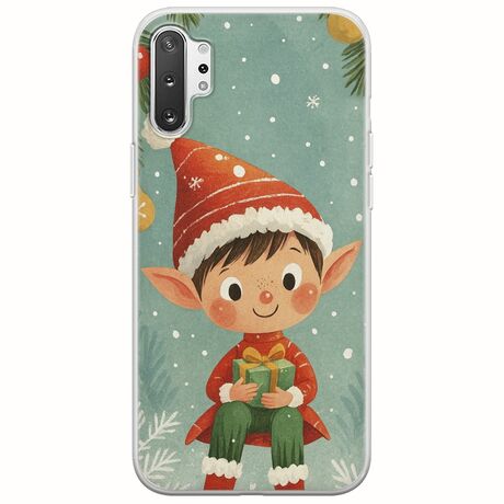 Smiling Elf Present Samsung Galaxy Note 10 Plus Flexible TPU (Διάφανη Σιλικόνη)