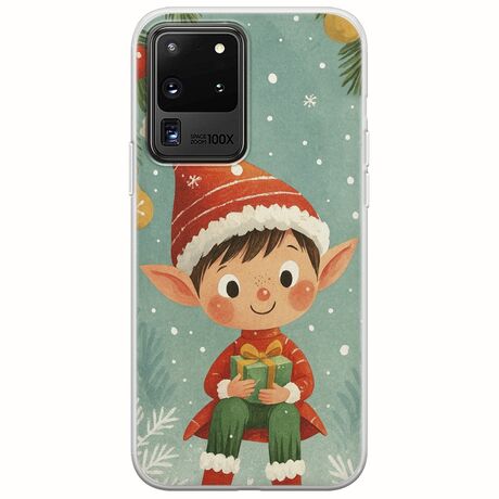 Smiling Elf Present Samsung Galaxy S20 Ultra Flexible TPU (Διάφανη Σιλικόνη)