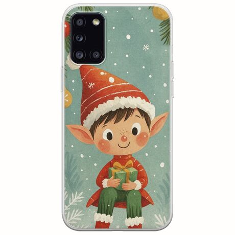 Smiling Elf Present Samsung Galaxy A31 Flexible TPU (Διάφανη Σιλικόνη)