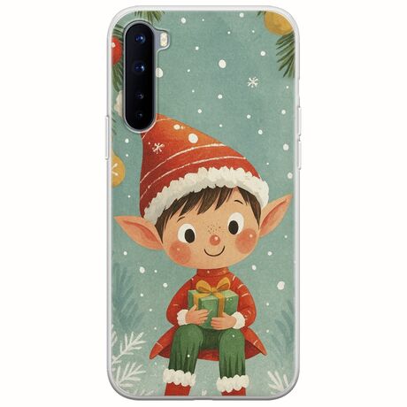 Smiling Elf Present OnePlus Nord Flexible TPU (Διάφανη Σιλικόνη)