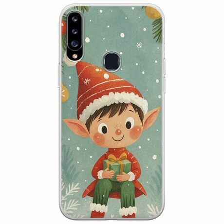 Smiling Elf Present Samsung Galaxy A20s Flexible TPU (Διάφανη Σιλικόνη)