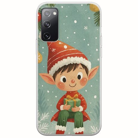 Smiling Elf Present Samsung Galaxy S20 FE Flexible TPU (Διάφανη Σιλικόνη)