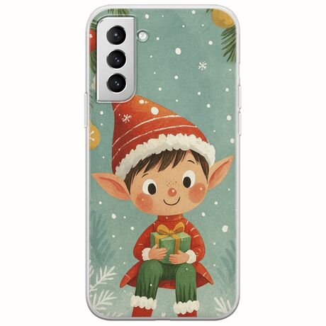 Smiling Elf Present Samsung Galaxy S21 Plus Flexible TPU (Διάφανη Σιλικόνη)