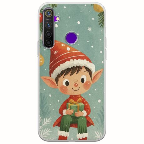 Smiling Elf Present Realme 5 Pro Flexible TPU (Διάφανη Σιλικόνη)