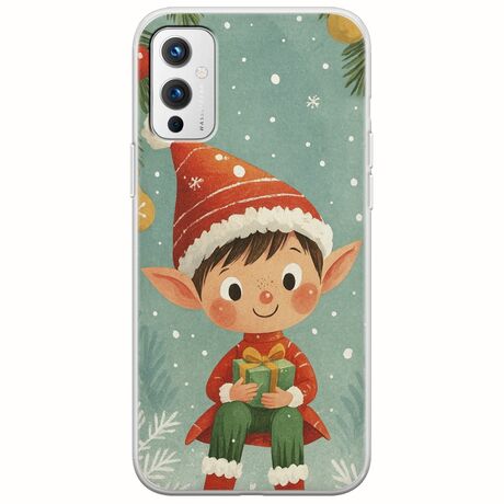 Smiling Elf Present OnePlus 9 Flexible TPU (Διάφανη Σιλικόνη)