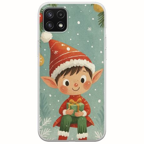 Smiling Elf Present Samsung Galaxy A22 5G Flexible TPU (Διάφανη Σιλικόνη)