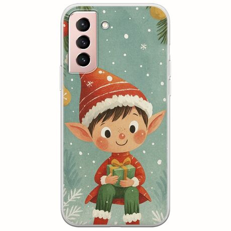 Smiling Elf Present Samsung Galaxy S22 Flexible TPU (Διάφανη Σιλικόνη)
