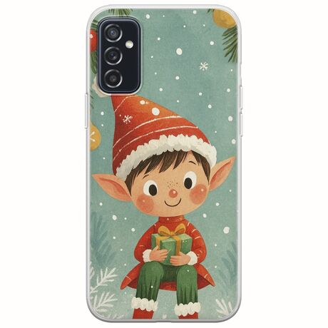 Smiling Elf Present Samsung Galaxy M52 5G Flexible TPU (Διάφανη Σιλικόνη)