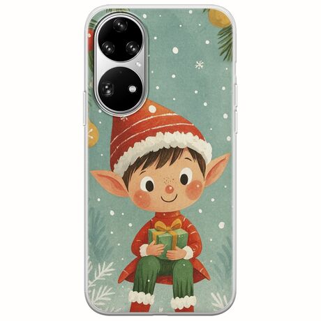 Smiling Elf Present Huawei P50 Pro Flexible TPU (Διάφανη Σιλικόνη)