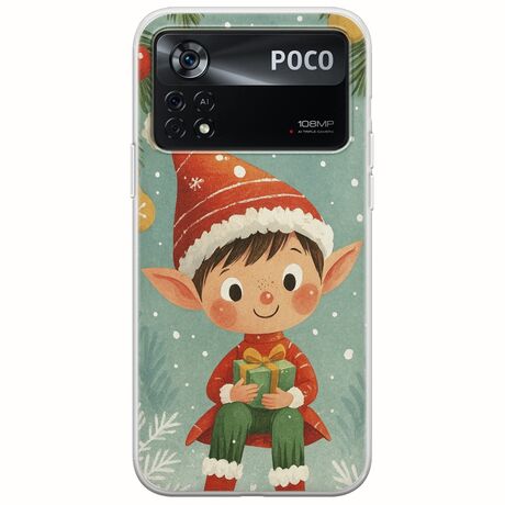 Smiling Elf Present Xiaomi Poco X4 Pro 5G Flexible TPU (Διάφανη Σιλικόνη)