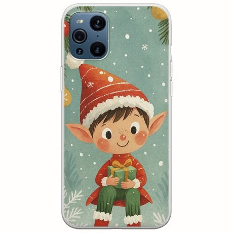 Smiling Elf Present Oppo Find X3 Pro 5G Flexible TPU (Διάφανη Σιλικόνη)