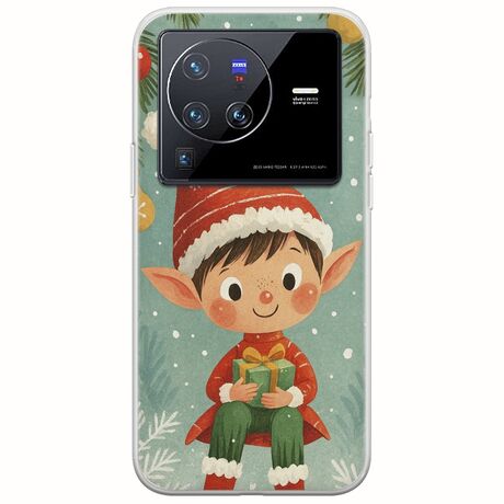 Smiling Elf Present Vivo X80 Pro Flexible TPU (Διάφανη Σιλικόνη)