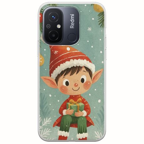 Smiling Elf Present Xiaomi Redmi 12C Flexible TPU (Διάφανη Σιλικόνη)