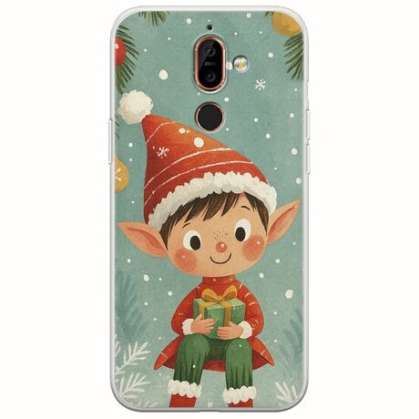 Smiling Elf Present Nokia 7 Plus  Flexible TPU (Διάφανη Σιλικόνη)