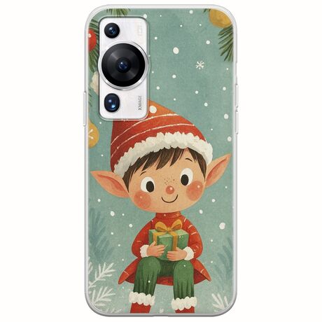 Smiling Elf Present Huawei P60 Flexible TPU (Διάφανη Σιλικόνη)