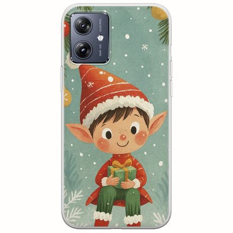 Smiling Elf Present Motorola Moto G54 5G Flexible TPU (Διάφανη Σιλικόνη)