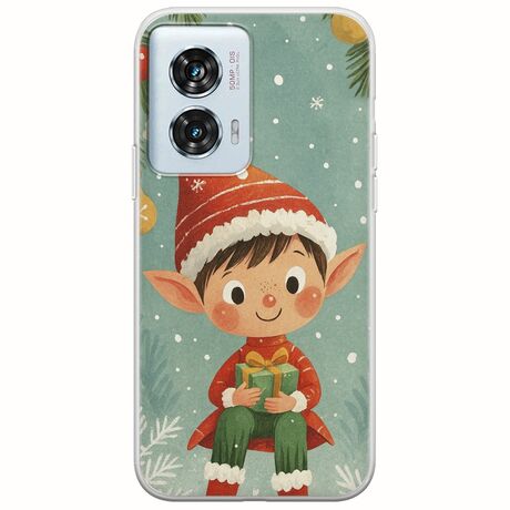 Smiling Elf Present Motorola Edge 50 Fusion 5G Flexible TPU (Διάφανη Σιλικόνη)