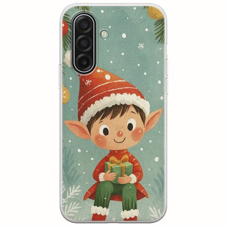 Smiling Elf Present Samsung Galaxy A17 4G / 5G Flexible TPU (Διάφανη Σιλικόνη)