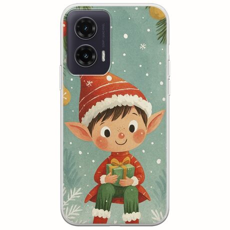 Smiling Elf Present Motorola Moto G35 5G Flexible TPU (Διάφανη Σιλικόνη)