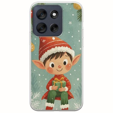 Smiling Elf Present Motorola Moto G56 5G Flexible TPU (Διάφανη Σιλικόνη)