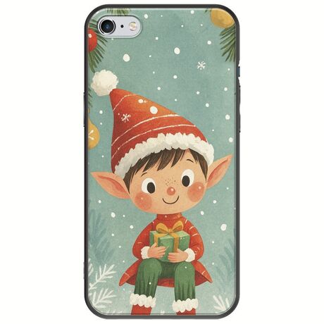 Smiling Elf Present iPhone 6/6s Black TPU (Μαύρη Σιλικόνη)
