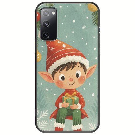 Smiling Elf Present Samsung Galaxy S20 Black TPU (Μαύρη Σιλικόνη)