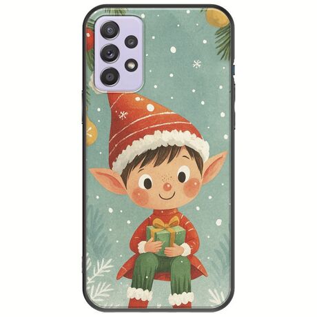 Smiling Elf Present Samsung Galaxy A72 5G Black TPU (Μαύρη Σιλικόνη)