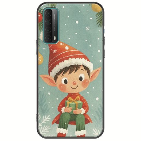 Smiling Elf Present Huawei P Smart 2021 Black TPU (Μαύρη Σιλικόνη)