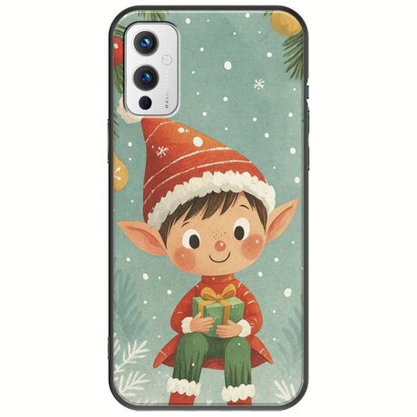 Smiling Elf Present OnePlus 9 Black TPU (Μαύρη Σιλικόνη)