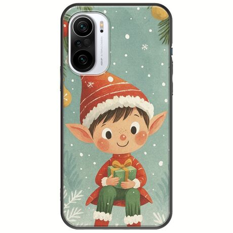 Smiling Elf Present Xiaomi Poco F3 Black TPU (Μαύρη Σιλικόνη)
