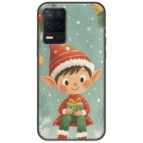 Smiling Elf Present Realme 8 5G Black TPU (Μαύρη Σιλικόνη)