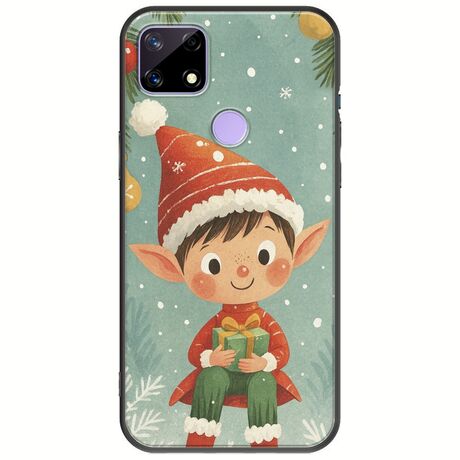 Smiling Elf Present Realme C21 Black TPU (Μαύρη Σιλικόνη)
