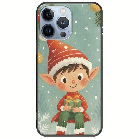 Smiling Elf Present iPhone 13 Pro Black TPU (Μαύρη Σιλικόνη)