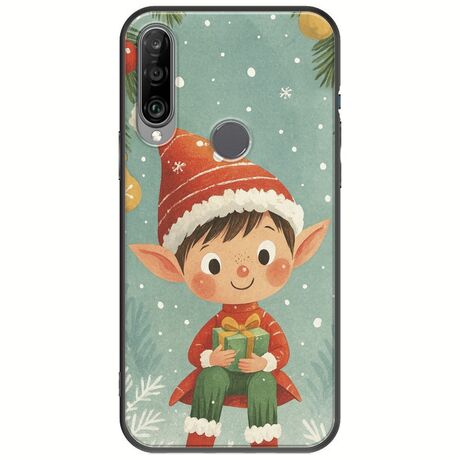 Smiling Elf Present Huawei Y6p Black TPU (Μαύρη Σιλικόνη)