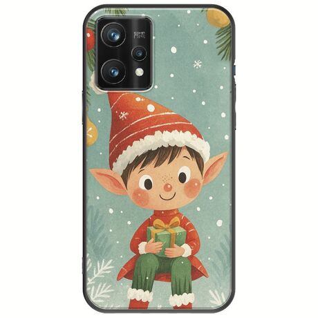 Smiling Elf Present Realme 9 Pro Plus Black TPU (Μαύρη Σιλικόνη)