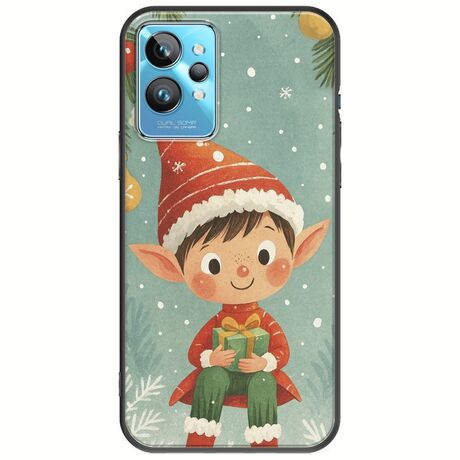 Smiling Elf Present Realme GT2 Pro Black TPU (Μαύρη Σιλικόνη)