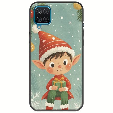 Smiling Elf Present Samsung Galaxy M12 Black TPU (Μαύρη Σιλικόνη)